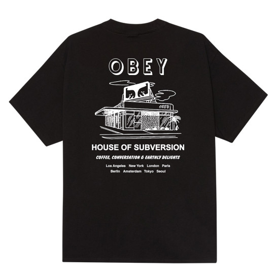 Obey Ανδρική κοντομάνικη μπλούζα House Of Subversion Tee